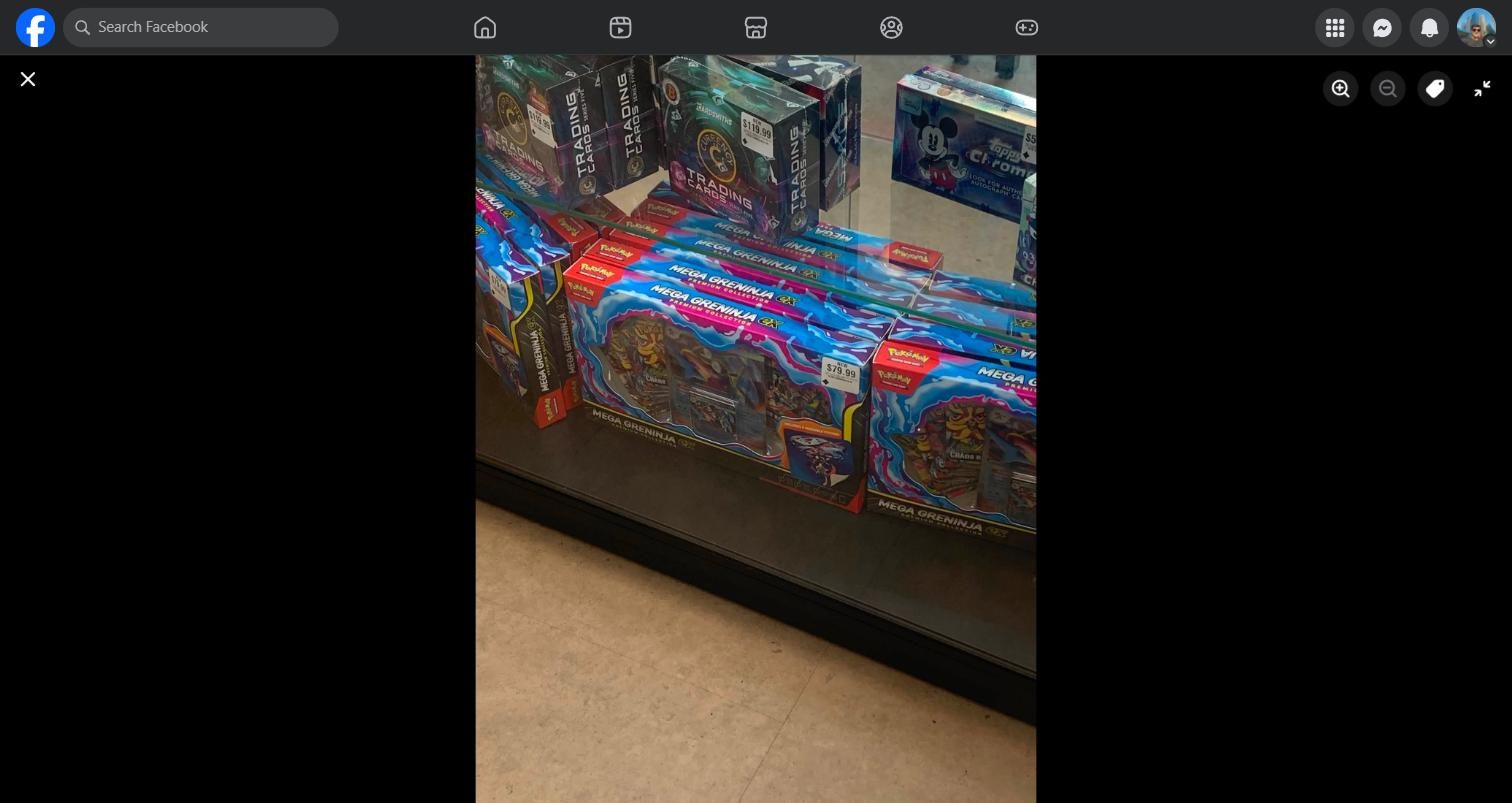 Shelf photo: Mega Greninja ex Premium Collection Premium Box at GameStop