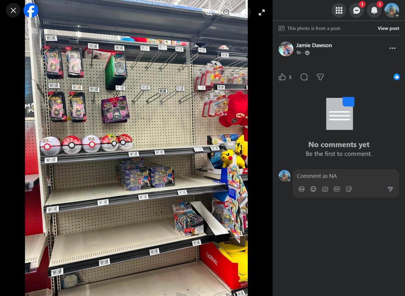 Shelf photo: Collector Tin at Walmart Supercenter
