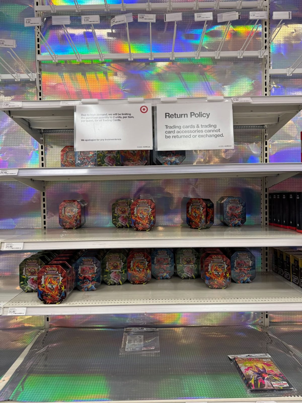 Shelf photo: Collector Tin at Target