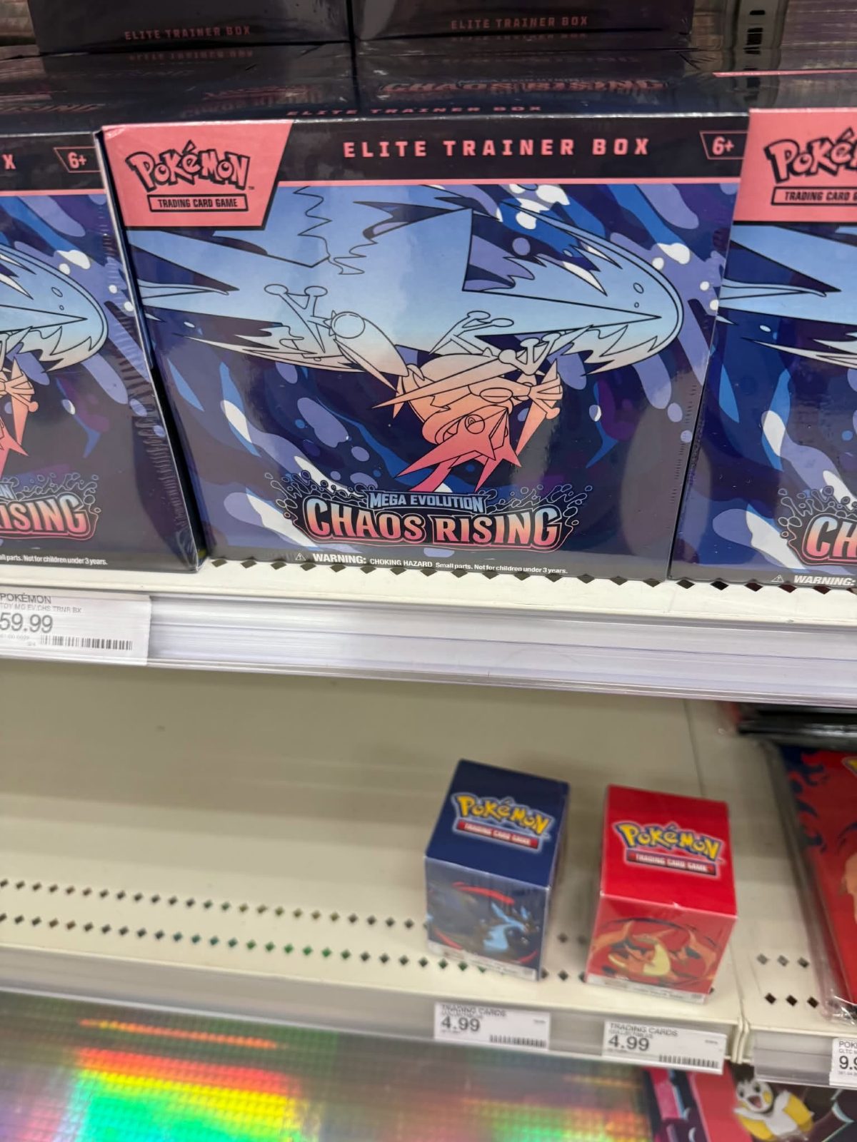 Shelf photo: Chaos Rising Elite Trainer Box at Target