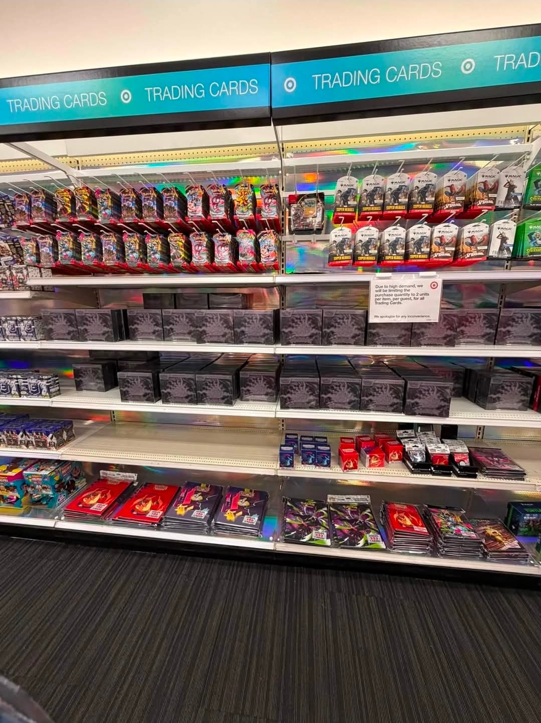 Shelf photo: at Target