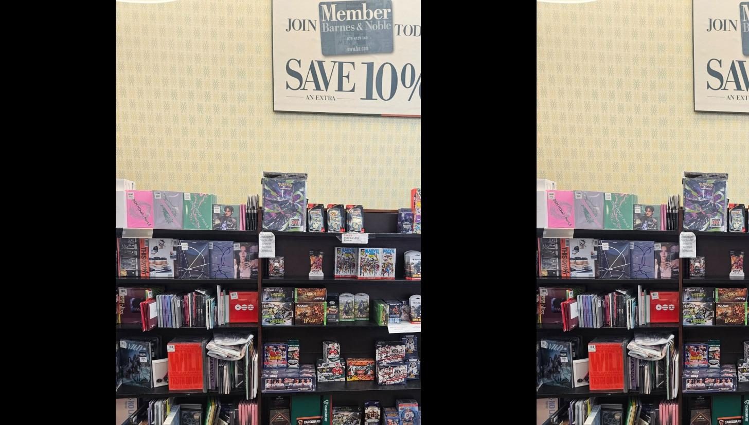 Shelf photo: at Barnes & Noble