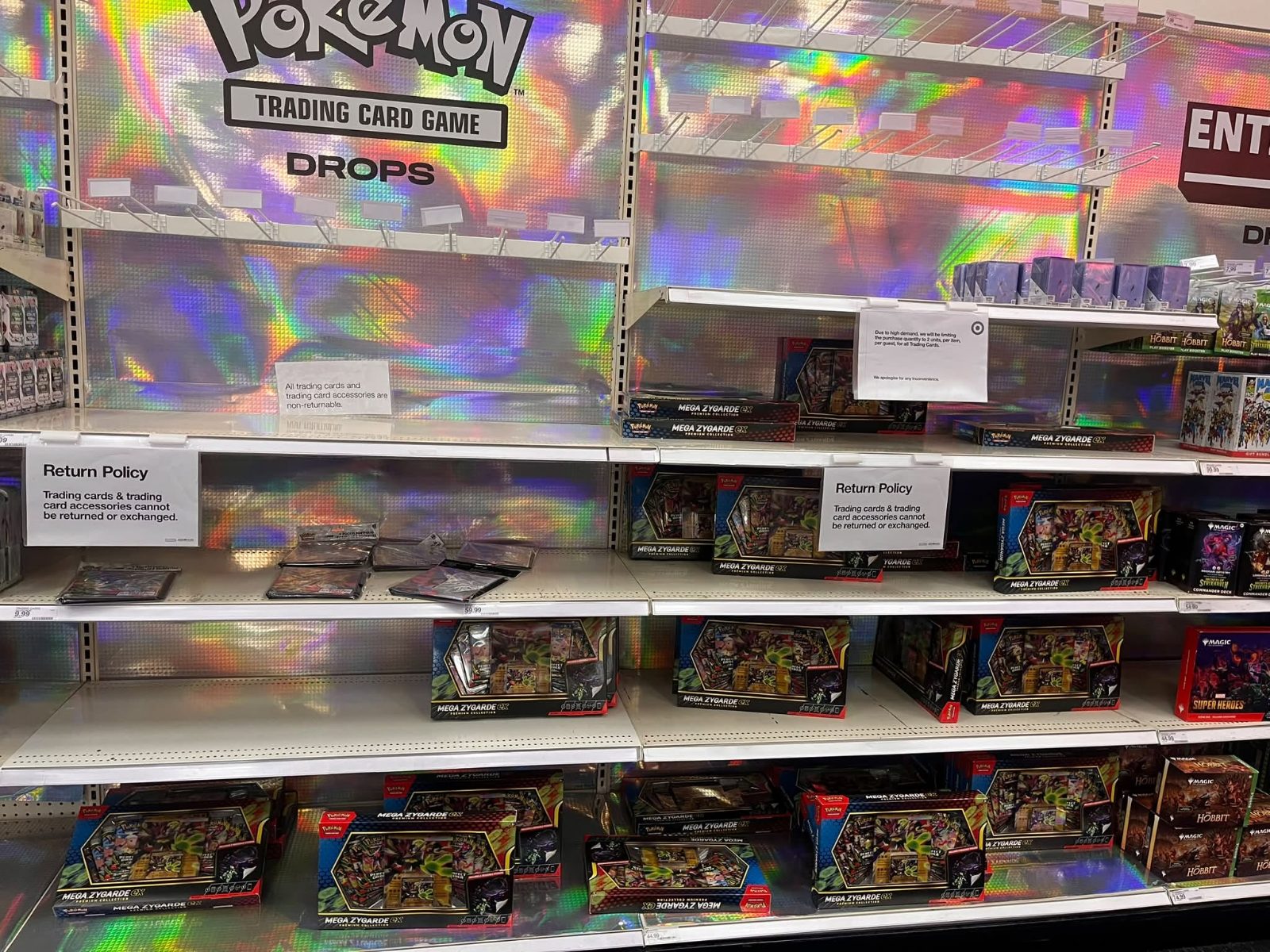 Shelf photo: at Target