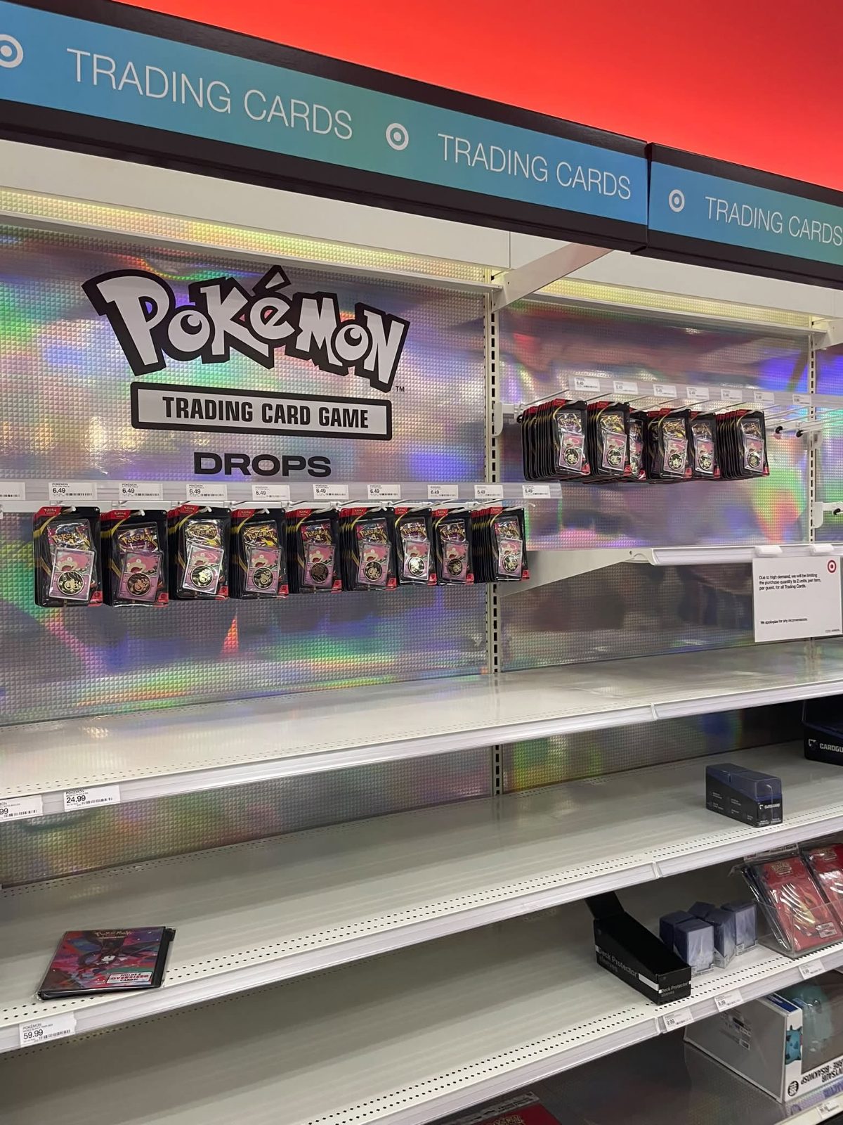 Shelf photo: Pitch Black blister packs — several dozen in stock Blister Pack at Target