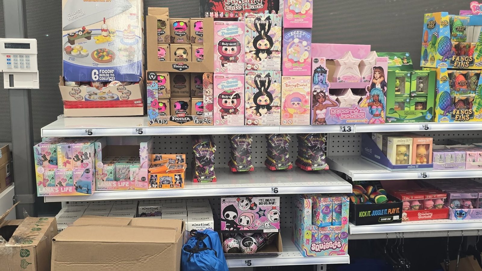Shelf photo: Mega Evolution: Pitch Black Booster Pack at Five Below