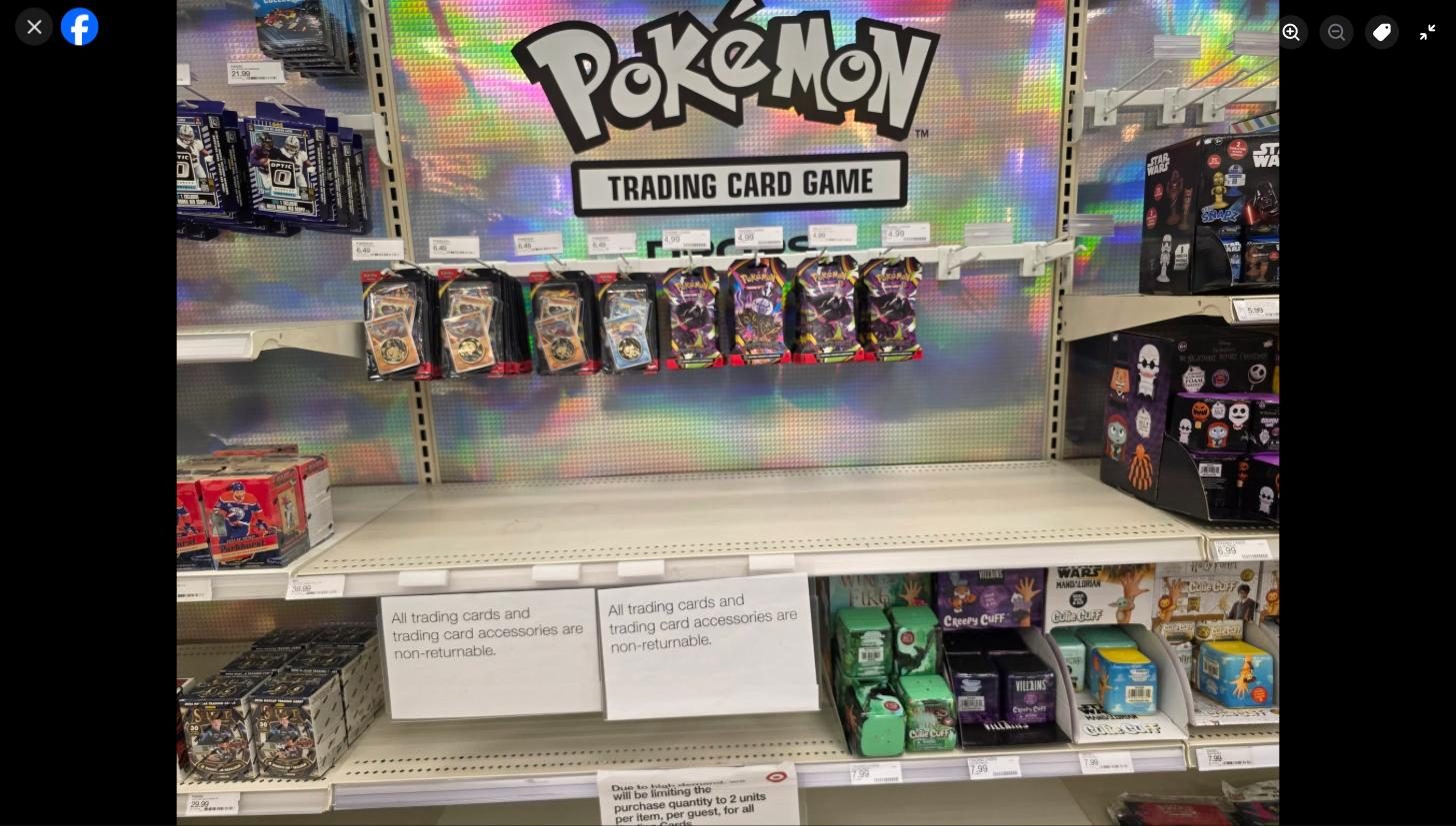 Shelf photo: at Target