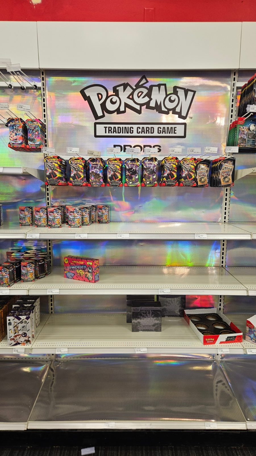 Shelf photo: Mixed restock (multiple items) at Target