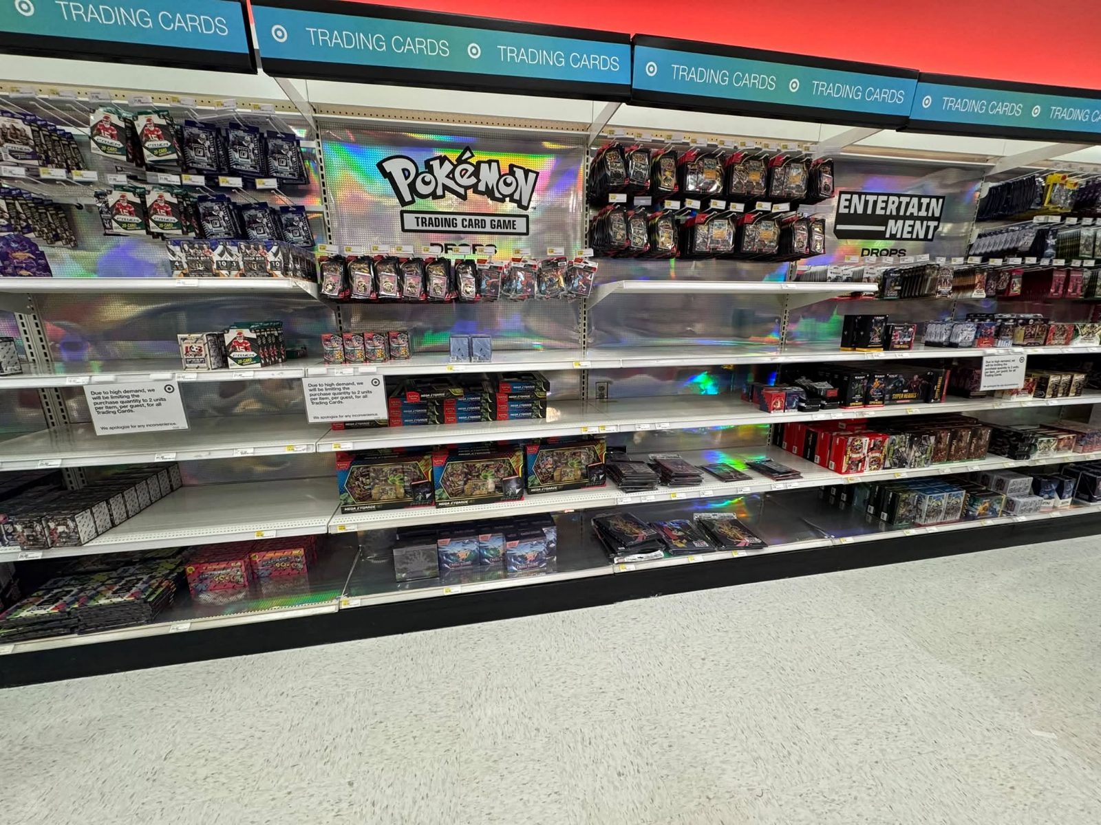 Shelf photo: at Target