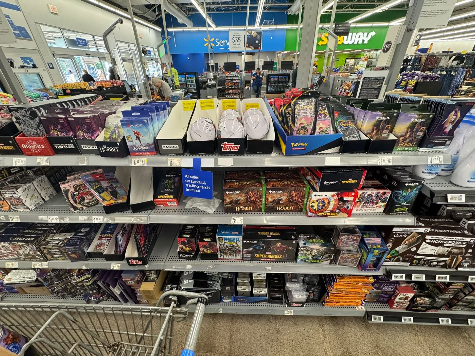 Shelf photo: at Walmart